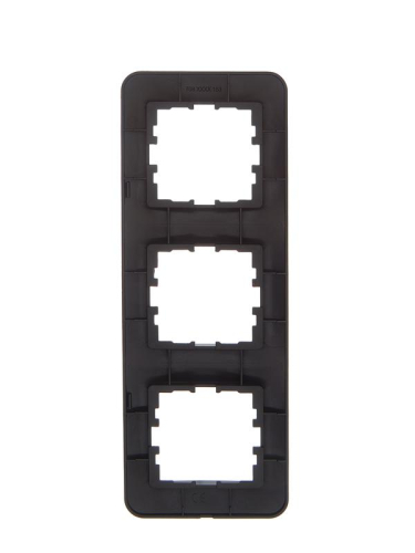 Рамка 3-м ASTI вертикал. черн. бархат LEZARD 7081-4200-153 фото 2