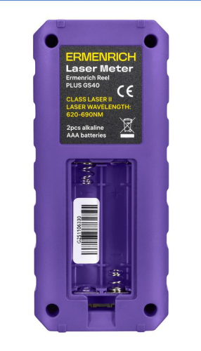Рулетка лазерная Reel PLUS GS40 фиолет. Ermenrich 86257 фото 5 Рулетка лазерная Reel PLUS GS40 фиолет. Ermenrich 86257 фото 5
