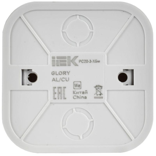 Розетка ОП GLORY РС20-3-ХБм 16А с заземл. без защ. шторок бел. матов. IEK ERH11-K01M-16 фото 4