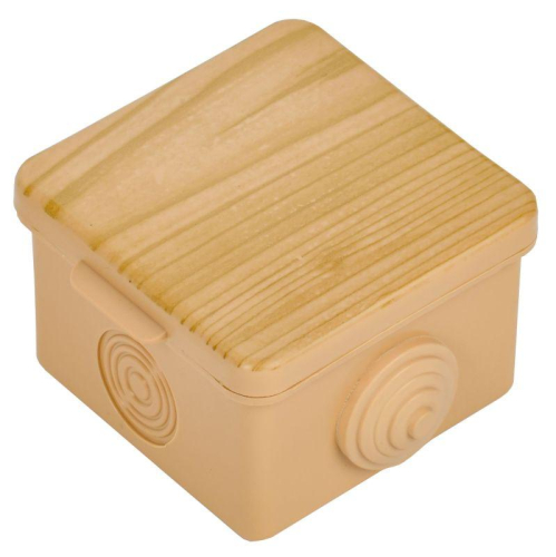 Коробка распаячная ОП КМ 65х65х50 IP54 откид. крышка 4 ввода сосна IEK UKO31-065-065-050-K34-54 фото 5