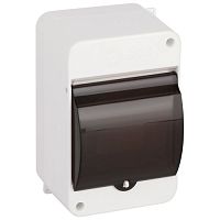 Корпус навесной SIMPLE КМПн 1/4 IP30 пластик.; прозр. крышка; бел. kmpn1.4t Эра Б0069239