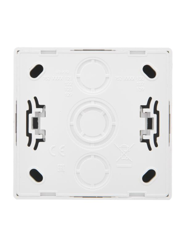 Розетка 1-м ОП LETO без заземл. ПБТ бел. LEZARD 752-0200-121B фото 4