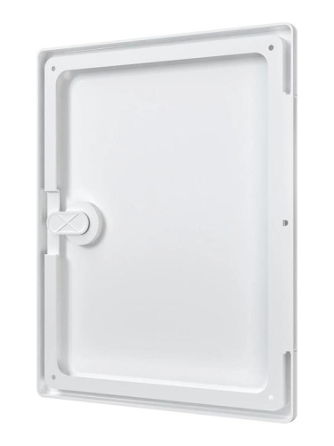 Люк-дверца ревизионная накладная 200х250мм с ручкой-задвижкой АБС бел. EVECS ЛТ2025П фото 4