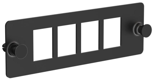 Планка для 4-х Keystone UTP черн. ITK CP05-4U Планка для 4-х Keystone UTP черн. ITK CP05-4U