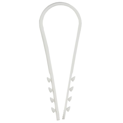 Дюбель-хомут 19х25мм для круглого кабеля нейлон бел. (уп.100шт) GENERICA UDH13-19-25-100-K01-G фото 2