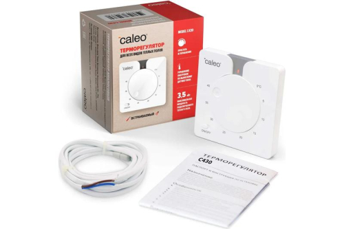 Терморегулятор C430 встраиваемый аналоговый 3.5кВт CALEO 0К-00000770 фото 3