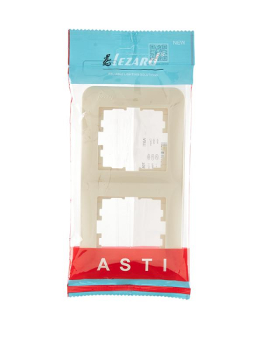 Рамка 2-м ASTI вертикал. крем. LEZARD 7081-0300-152 фото 4