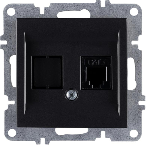 Розетка телефонная 1вых. СП 1мод. LAVIN/KAREN RJ45 кат.3 механизм черн. ARVIA 50 07 2000 221 Розетка телефонная 1вых. СП 1мод. LAVIN/KAREN RJ45 кат.3 механизм черн. ARVIA 50 07 2000 221