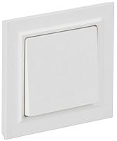 Выключатель 1-кл. СП BRITE ВСР10-1-0-БрАБ 10А в сборе арктич. бел. IEK BR-V10-0-10-K91-F