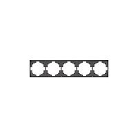 Рамка 5-м STRONG MIELE графит Kranz KR-78-0755-6