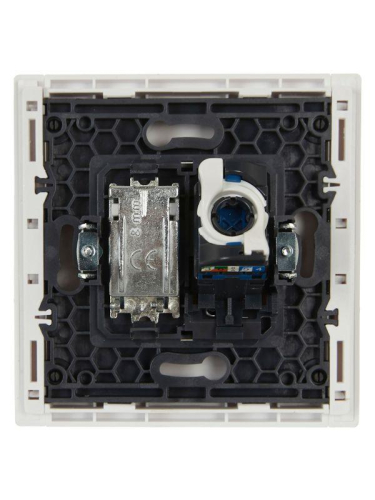 Розетка 2-м TV+RJ45 кат.6 FORTE&PIANO FP237 бел. IEK FP-AK20-2-K01 фото 5
