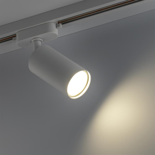 Светильник трековый ARTLINE поворотный 55х55х100мм GU10 230В алюм. 4кв.м бел Ritter 59875 0 фото 3