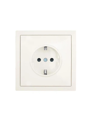 Розетка 1-мест. с защитн.шторк. СП ZIMA IP20 16А ПБТ безвинт. зажим слон. кость LEZARD 704-9088-124BQC фото 2 Розетка 1-мест. с защитн.шторк. СП ZIMA IP20 16А ПБТ безвинт. зажим слон. кость LEZARD 704-9088-124BQC фото 2