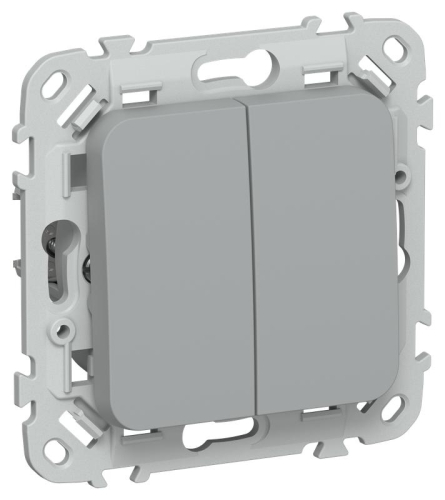 Выключатель 2-кл. СП FLITE ВС12-1-0-ФлС 10А механизм сер. IEK FI-V20-0-10-1-K03