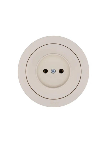 Розетка 1-м СП OSEN без заземл. ПБТ механизм сл. кость LEZARD 743-9088-121B фото 4