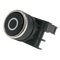 Кнопка нажимная круглая с "0" B100DH-0 черн. EMAS B100DHO