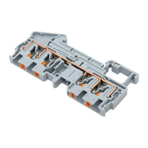 Колодка клеммная пружинная 4 Push-in 4 вывода сер. EKF PIT-4-4 фото 9