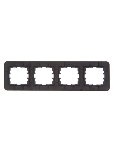 Рамка 4-м ASTI горизонт. черн. бархат LEZARD 7081-4200-149 фото 2