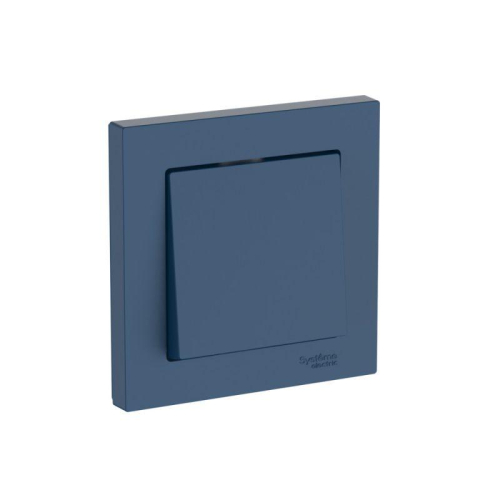 Выключатель 1-кл. AtlasDesign (сх. 1) 10AX быстрозажим. клем. в сборе аквамарин SE ATN001112S