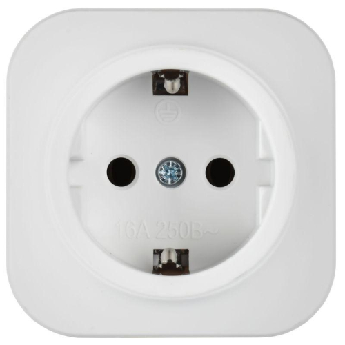 Розетка ОП GLORY РС20-3-ХБм 16А с заземл. без защ. шторок бел. матов. IEK ERH11-K01M-16 фото 2