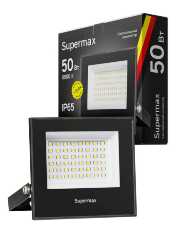 Прожектор светодиодный Supermax SPR 50Вт 6500К 5000лм IP65 КОСМОС S_PR_LED_50 фото 2