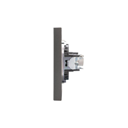 Розетка СП STRONG MIELE TV графит Kranz KR-78-0723-6 фото 2