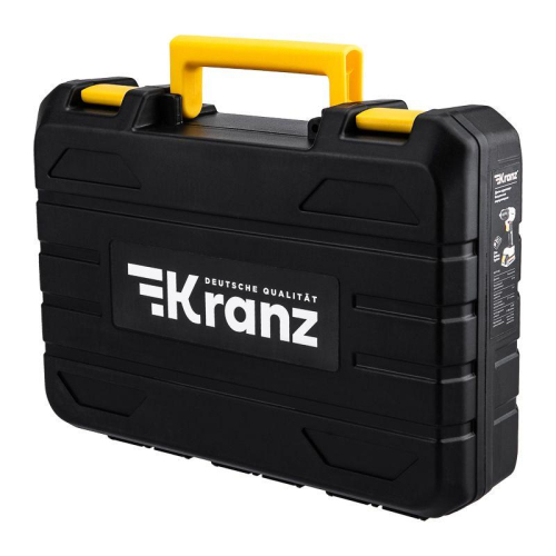 Дрель-шуруповерт аккумуляторная бесщеточная Li-Ion 20В 55Нм (кейс 2 аккум. 2А.ч) Kranz KR-PT-055 фото 16
