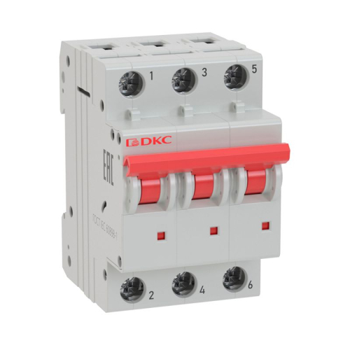 Выключатель автоматический модульный 3п D 16А 6кА MD63 YON MD63-3D16-6 Выключатель автоматический модульный 3п D 16А 6кА MD63 YON MD63-3D16-6