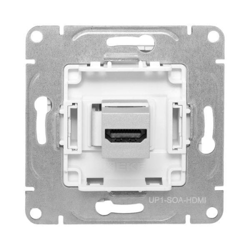 Розетка СП Эпика HDMI механизм алюм. EKF UP1-SOA-HDMI фото 4
