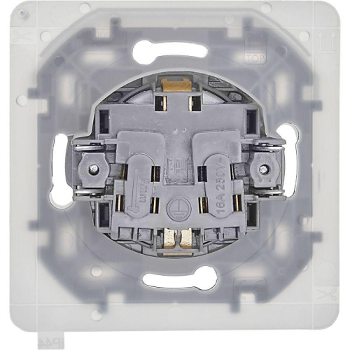 Розетка 1-м СП Inspiria 16А IP44 250В 2P+E защ. шторки с крышкой немецк. стандарт механизм алюм. IEK 673742 фото 4