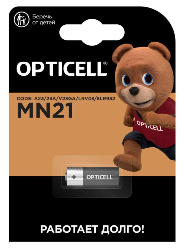 Элемент питания алкалиновый A23/MN21/8LR932 12В (блист.1шт) Specialty Opticell 5070001/6070001 Элемент питания алкалиновый A23/MN21/8LR932 12В (блист.1шт) Specialty Opticell 5070001/6070001