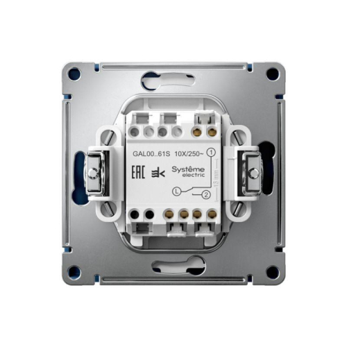 Переключатель 1-кл. ArtGallery 10AX быстрозажим. клем. механизм аквамарин SE GAL001161S фото 3 Переключатель 1-кл. ArtGallery 10AX быстрозажим. клем. механизм аквамарин SE GAL001161S фото 3