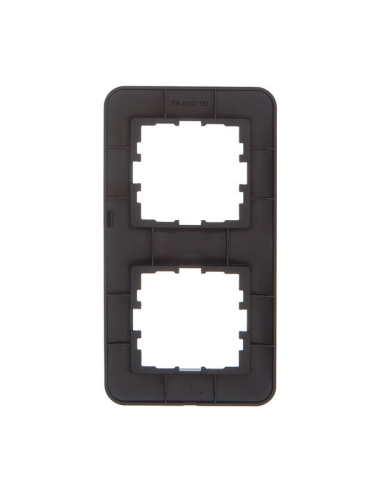 Рамка 2-м ASTI вертикал. черн. бархат LEZARD 7081-4200-152 фото 2