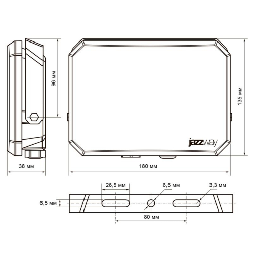 Прожектор светодиодный PFL-SA 100Вт 6500К IP65 OPAL СДО Pro JazzWay 5065932 фото 10