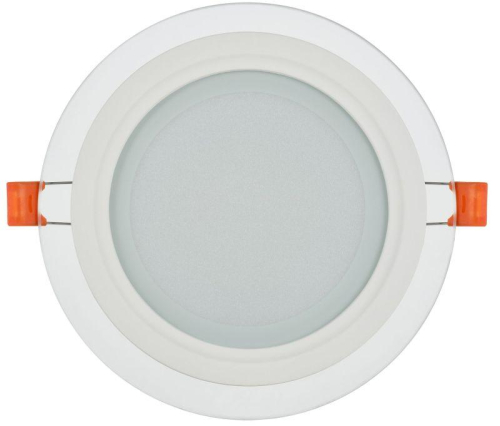 Светильник светодиодный ДВО 1621 12Вт 4000К IP20 встраив. со стекл. круг IEK LDVO0-1621-12-4000-K01