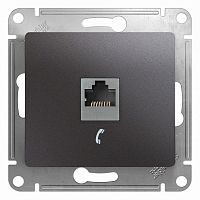 Механизм розетки телеф. 1-м Glossa RJ11 графит SchE GSL001381T
