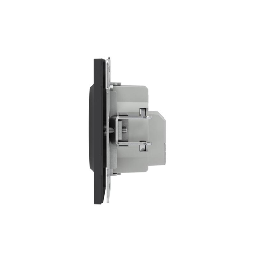 Розетка силовая KANT 2P+E без шторки черн. уголь DKC 7012033 фото 2