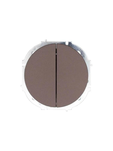 Выключатель 2-кл. СП OSEN 10А IP20 механизм шоколад LEZARD 743-7388-101