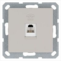Розетка телефонная 1-м RJ11 механизм тауп JasmartG6101T
