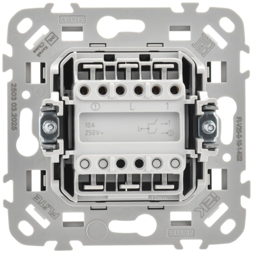 Выключатель 2-кл. СП FLITE ВС12-1-0-ФлЧ 10А механизм черн. IEK FI-V20-0-10-1-K02 фото 3 Выключатель 2-кл. СП FLITE ВС12-1-0-ФлЧ 10А механизм черн. IEK FI-V20-0-10-1-K02 фото 3