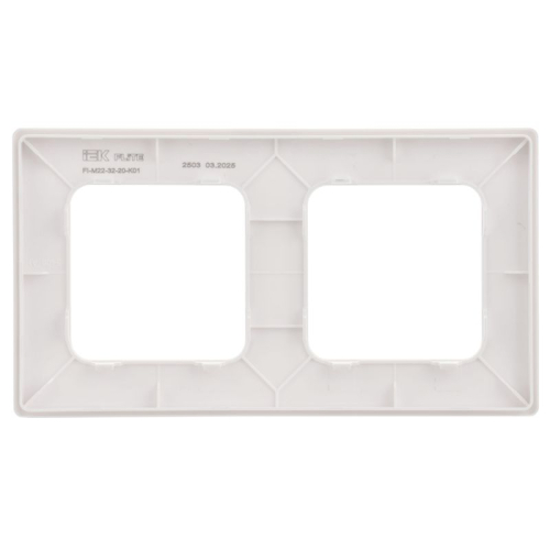 Рамка 2-м СП FLITE РУ-2-К-ФлБ бел. IEK FI-M22-32-20-K01 фото 4 Рамка 2-м СП FLITE РУ-2-К-ФлБ бел. IEK FI-M22-32-20-K01 фото 4