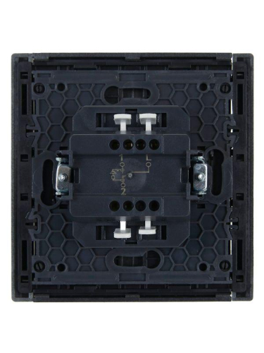 Выключатель проходной 1-кл. СП FORTE&PIANO 10А FP504 с индикацией сталь IEK FP-V12-1-10-1-K46 фото 5