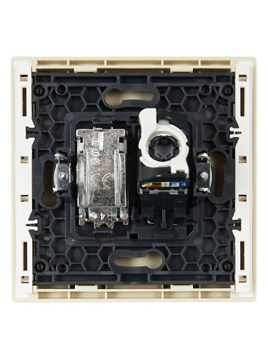 Розетка 2-м TV+RJ45 кат.5E FORTE&PIANO FP436 ваниль IEK FP-AK20-1-K10 фото 5