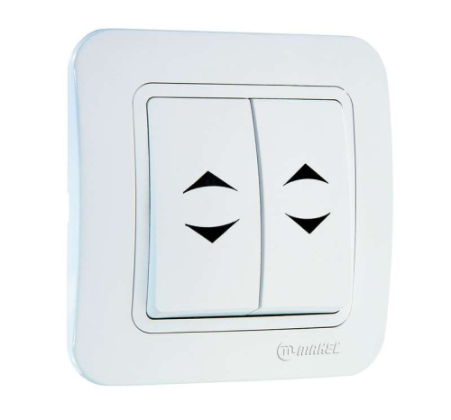 Переключатель проходной 2-кл. 1п 1мод. СП Lillium 10А IP20 бел./бел. Makel 70026 Переключатель проходной 2-кл. 1п 1мод. СП Lillium 10А IP20 бел./бел. Makel 70026