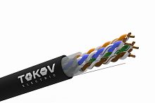 Кабель витая пара U/UTP 4х2х24AWG(0.48мм) кат.5E PE outdoor Fluke tested 305м (м) TOKOV ELECTRIC TKE-C05-U/UTP-42-5E-305-OD