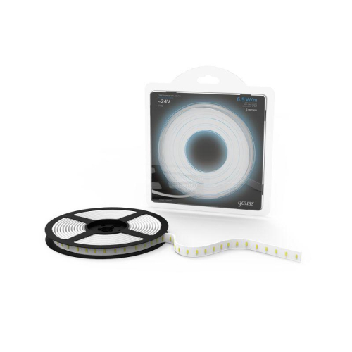 Лента светодиодная Black 2835/120-SMD 6.5Вт/м 5000К холод. бел. IP20 600лм/м 24В (блист.5м) GAUSS 312000265 Лента светодиодная Black 2835/120-SMD 6.5Вт/м 5000К холод. бел. IP20 600лм/м 24В (блист.5м) GAUSS 312000265