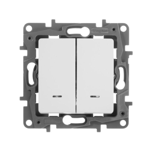 Переключатель 2-кл. СП Etika Plus 10А IP20 250В 10AX с подсветкой безвинтов. зажимы механизм бел. IEK 672216 фото 2 Переключатель 2-кл. СП Etika Plus 10А IP20 250В 10AX с подсветкой безвинтов. зажимы механизм бел. IEK 672216 фото 2