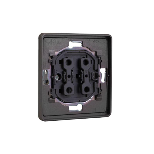 Выключатель 2-кл. СП ROUND MIELE 10А титан Kranz KR-78-0706-2 фото 6