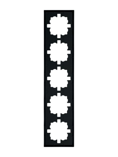 Рамка 5-мест. горизонт. ZIMA черн. бархат LEZARD 704-4200-150 фото 3