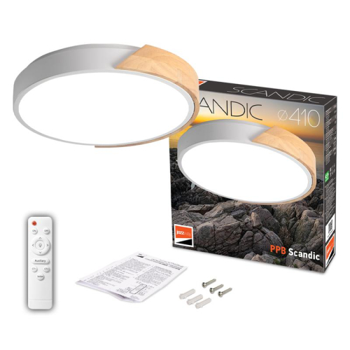 Светильник светодиодный декоративный PPB Scandic-R DIM 72Вт 3000-6500К IP20 настенно-потолочный бытовой диммир. WH/W JazzWay 5036970 фото 8